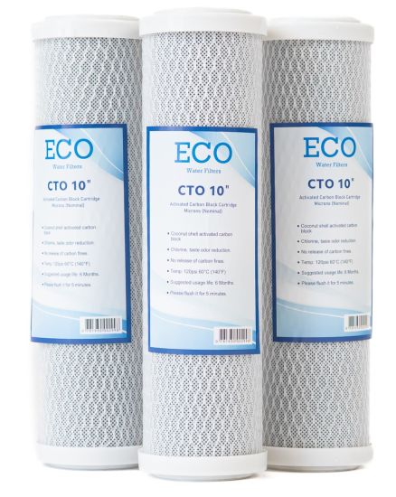 Eco- F10 Cart. Cto Carbon Block - 3 Pack