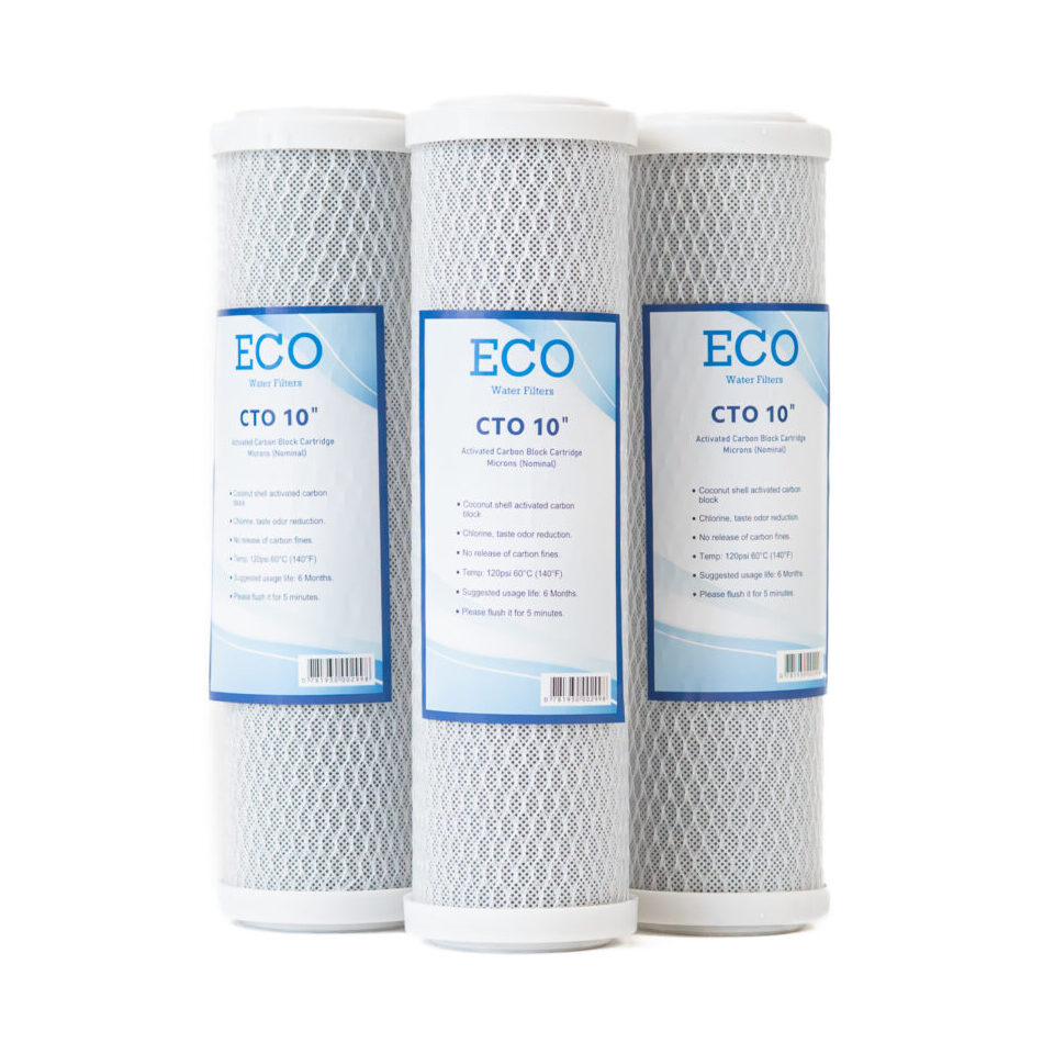 Eco- F10 Cart. Cto Carbon Block - 3 Pack